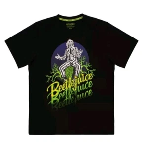 Beetlejuice Black Logo Fade Kurzarm T-Shirt Unisex - Bild 1 von 1