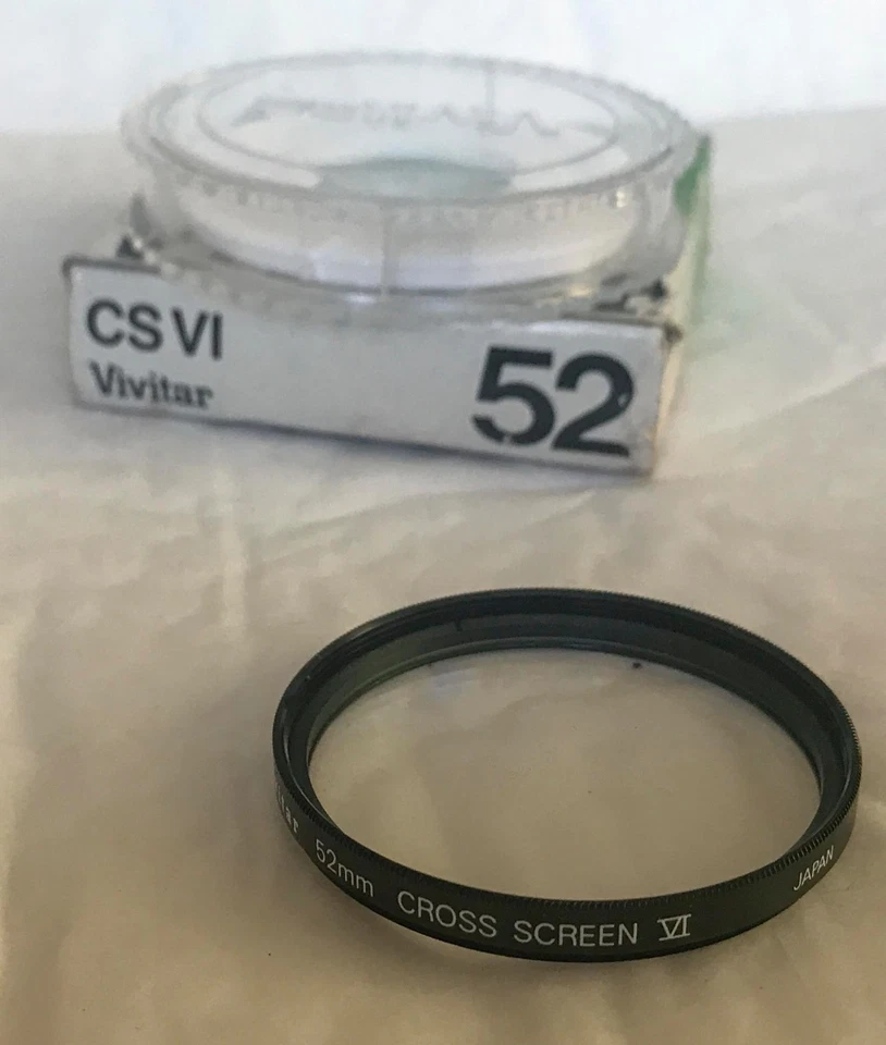 Vintage Vivitar Cross Screen V1  52mm Filter - Image 1 of 1