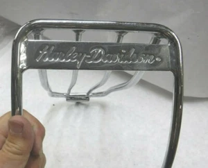 OEM HD HARLEY DAVIDSON CHROME REAR LUGGAGE RACK USED NICE CONDITION   O523-8 - Picture 1 of 7