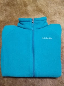 Columbia Youth Large 14/16 Benton Springs Full Zip Fleece Jacket Turquoise - Picture 1 of 12