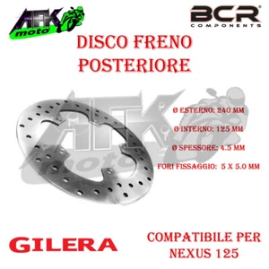 Disco Freno Posteriore per Scooter Gilera Nexus 125 2007-2008-2009-2010 - Imagen 1 de 1