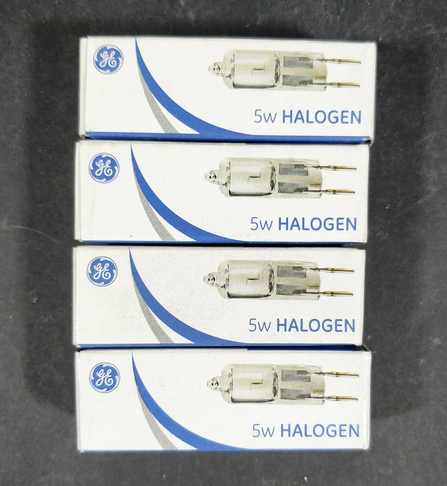 4 x 12V 5W G4 Halogen Warm White Globe Bulb Lamp Bi-Pin General Electric - Image 1 of 1