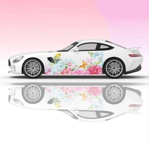 Beauty Butterfly Bird Racing Car Graphic Decal Full Body Vinyl Livery Both Sides - Picture 1 of 1