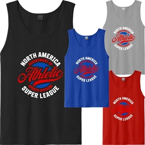 Canotta smanicata uomo America Super Sports Team USA atletica nuova regalo unisex - Foto 1 di 8