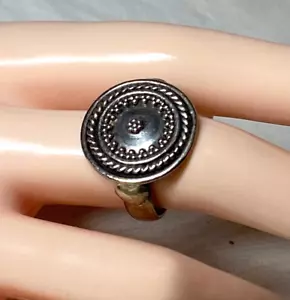 925 Ring kreisförmiges Design Punkte Striche Größe 8 - Bild 1 von 8
