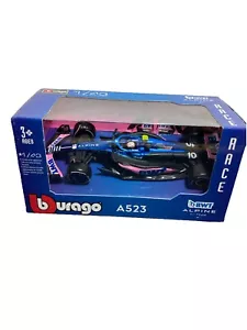 New Bburago F1 Racing A523 Team BWT Alpine #10 Pierre Gasly 1:43 Scale - Picture 1 of 5