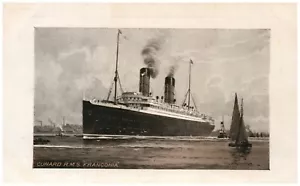 Cunard RMS Franconia piroscafo naufragato Canada 1950 barca a vela pesca rimorchiatore B608 - Foto 1 di 2