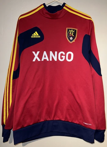 Adidas Real Salt Lake Xango MLS Soccer Pullover Size M Rare Cover