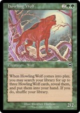 HOWLING WOLF ~mtg EX/VLP Mercadian Masques Common x4