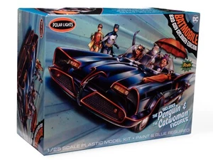 Batman 1966 - Batmobile Catwoman & Penquin Figures 1/25 Scale Model Kit POL998 - Picture 1 of 4