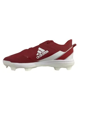 Chuteiras Adidas Icon 7 masculinas de beisebol de cano baixo vermelho branco S23880 masculinas tamanho 11.5 novas - Imagem 1 de 4