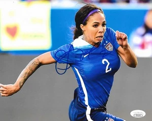Sydney Leroux Orlando Pride signed Team USA Womens Soccer 8x10 photo 2 JSA - Picture 1 of 2