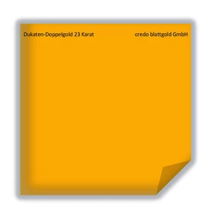 Dukaten-Doppelgold Blattgold 23 Karat lose - 10 Blatt -80 x 80 mm vergolden Gold - Bild 1 von 1