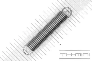 Zug-Feder 2mm Haken Öse 18x104mm 12,8kg Spiral Edel-stahl rostfrei Metall - Picture 1 of 1
