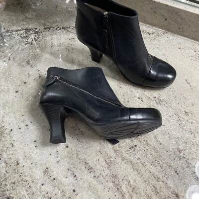 Women’s MIZ MOOZ Cherita Ankle Black Zip Booties Size 8 37 EXCELLENT - Image 1 of 4