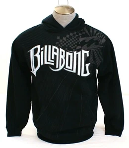 Billabong Signature Black Hooded Sweatshirt Hoodie Youth Boy's XL NEW - Picture 1 of 5