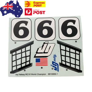Team Associated RC10 Jay Halsey Edition Kit Decal Sheet – Limited Edition - Picture 1 of 1