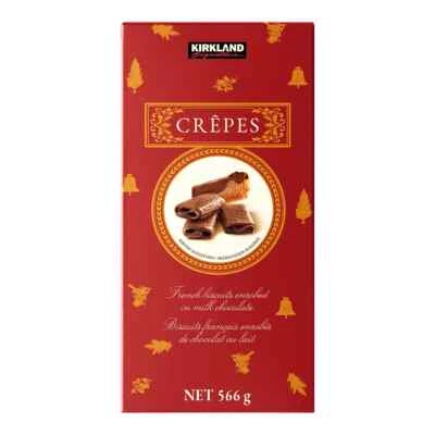 Galletas de crepes con chocolate Kirkland Signature, paquete de 2 de 20 oz ABY 10/25 Foto 1 de 4