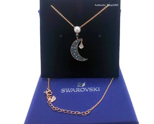 NEW 100% Authentic SWAROVSKI Crystal Pearl Moon Star Pendant Necklace 5489534 - Picture 1 of 2