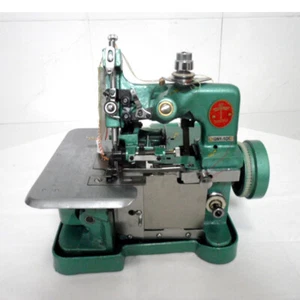 Vecchia macchina da cucire overlock elettrica domestica con macchina overlock elettrica - Foto 1 di 6