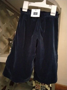 Kleinkind Größe 18-24 Monate Janie und Jack blau Samt weites Bein Hose - Bild 1 von 2