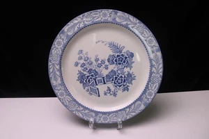 Woods & Sons Ware WINCANTON BLUE 10 " Dinner Plate Blue and White Flowers - Picture 1 of 4
