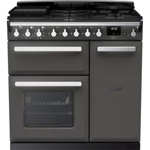 Rangemaster ESDL90DFPSLT/CM1 Estel Deluxe 90cm Dual Fuel Range Cooker 5 Burners - Picture 1 of 6