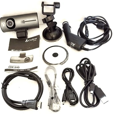 Cobra Dash Cam 1080P CDR 840 como nuevo sin caja lente tiene cubierta original manual Foto 1 de 4