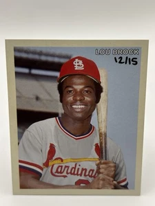 2007 Upper Deck Goudey #37 LOU BROCK Diamond Stars 12/15 Cardinals HOF - Picture 1 of 2