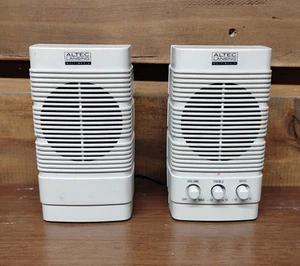 Altec Lansing ACS5 Multimedia Vintage Computer PC Stereo Speakers & Power Supply - Bild 1 von 6