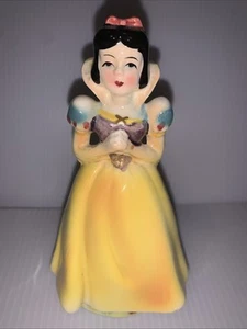 Statuina ceramica Biancaneve Disney Biancaneve e i sette nani Galles Giappone - Foto 1 di 7
