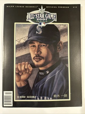 2001 MLB All-Star Game Seattle Baseball Program Ichiro Suzuki Mariners - Image 1 of 4