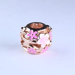 Pandora Charm Rosévergoldet Rosa Gänseblümchen Blume Durchbrochen 788772C01 - Bild 1 von 3