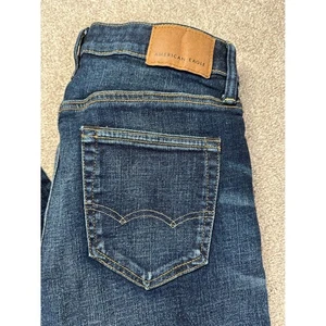American Eagle Outfitters Herren Airflex+ Dark Wash Slim Fit Jeans 30x32 Hose - Bild 1 von 12