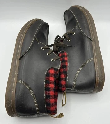 Ботинки мужские Dr Martens Chukka 12 черные кожаные Sheldon Buffalo клетчатые воздушные - Изображение 1 из 4