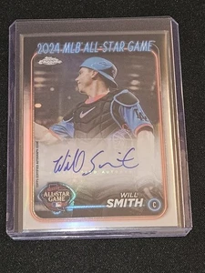 2024 Topps Chrome Update Will Smith All-Star Game Refractor Auto Dodgers RARE - Picture 1 of 2