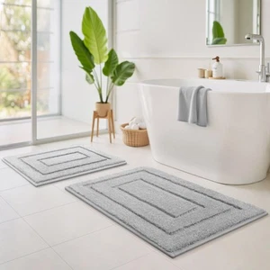 Bathroom Rugs Sets 2 Piece,Soft Bath Mats for Bathroom, Bath Rugs Non Slip Wa... - Picture 1 of 9