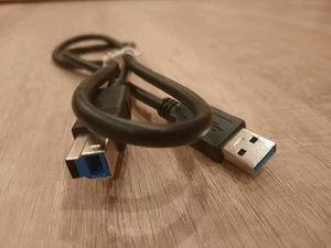 30 Inch USB Type A Male to Type B SS Superspeed Male Cable - Afbeelding 1 van 3