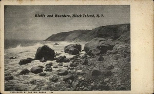 Block Island,RI Bluffs and Boulders Private Mailing Card Rhode Island Postcard - Picture 1 of 2