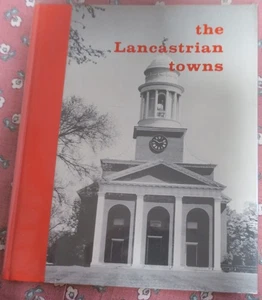 Photo History The Lancastrian Towns Lancaster Massachusetts,hardcovr, DJ,FINE - Picture 1 of 5