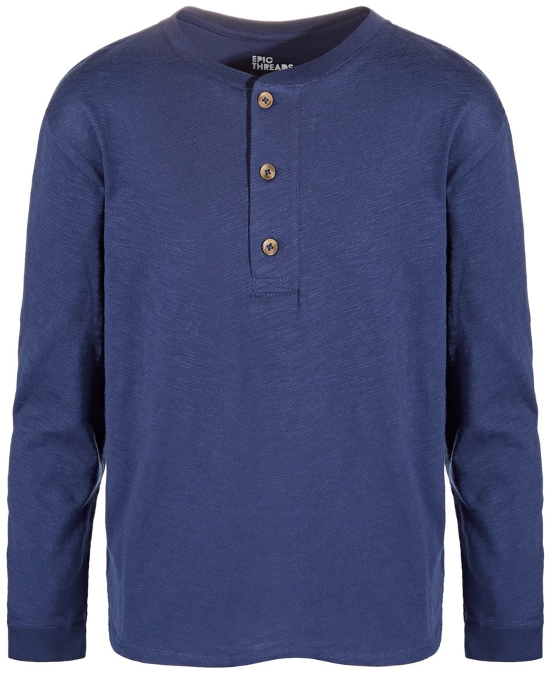 Epic Threads Toddler and Little Boys Solid Henley Shirt Size 5 - Image 1 of 1