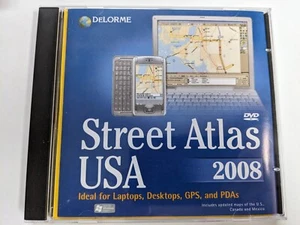 DeLorme Street Atlas USA 2008 DVD-Excellent Cond-Includes Key for Aerial Imagery - Picture 1 of 3