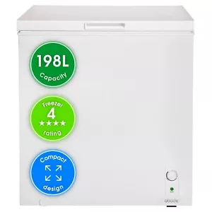 Abode Chest Freezer White Freestanding 198L For Garages Outbuildings A198CF0E1W - Picture 1 of 10