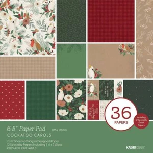 Kaisercraft 6.5 Paper Pad - Cockatoo Carols PP1113 - Bild 1 von 1