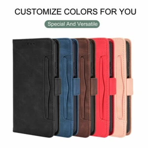 For Motorola Moto G30 / G10 Flip PU Leather Magnetic Card Slot Wallet Case Cover - Picture 1 of 23