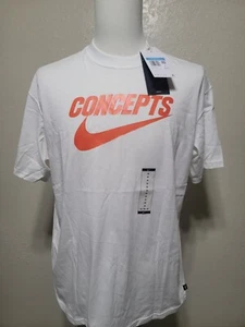 Concepts x Nike SB Skate White Tee DR0642-010 Sz L. New With Tags  - Picture 1 of 3