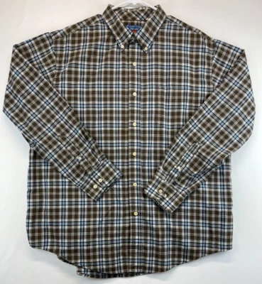 Camisa de vestir Puritan - Para hombre XL (46-48) marrón a cuadros - Camisa con botones (1727) Foto 1 de 4