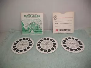 Vintage View-Master Mount Vernon 3 Reel Set - Picture 1 of 8