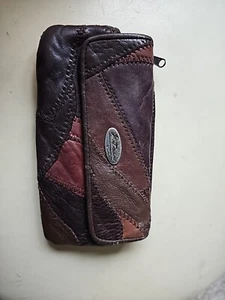 Leather Patcheork Purse New - Picture 1 of 3