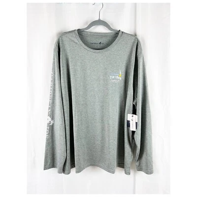 Caribbean Joe The Sneaky Tiki Bar Para hombres Camisa Gráfica Manga Larga Camiseta Gris Foto 1 de 4